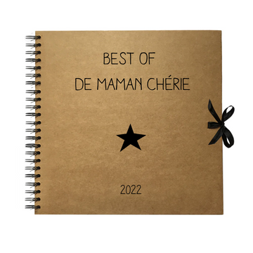 Album photo Cadeau Fête des Mères / Grand-mères personnalisé Kraft Grand modèle